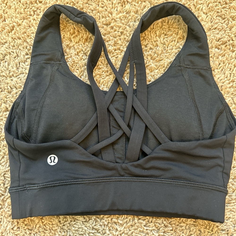 lululemon athletica Charcoal Strappy Sports Bra